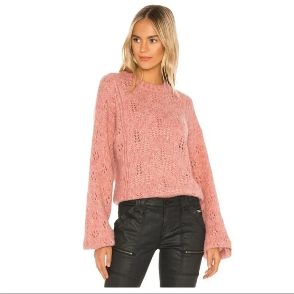 Joie Revolve Lihui Wool Alpaca Sweater in Tulip NWT
